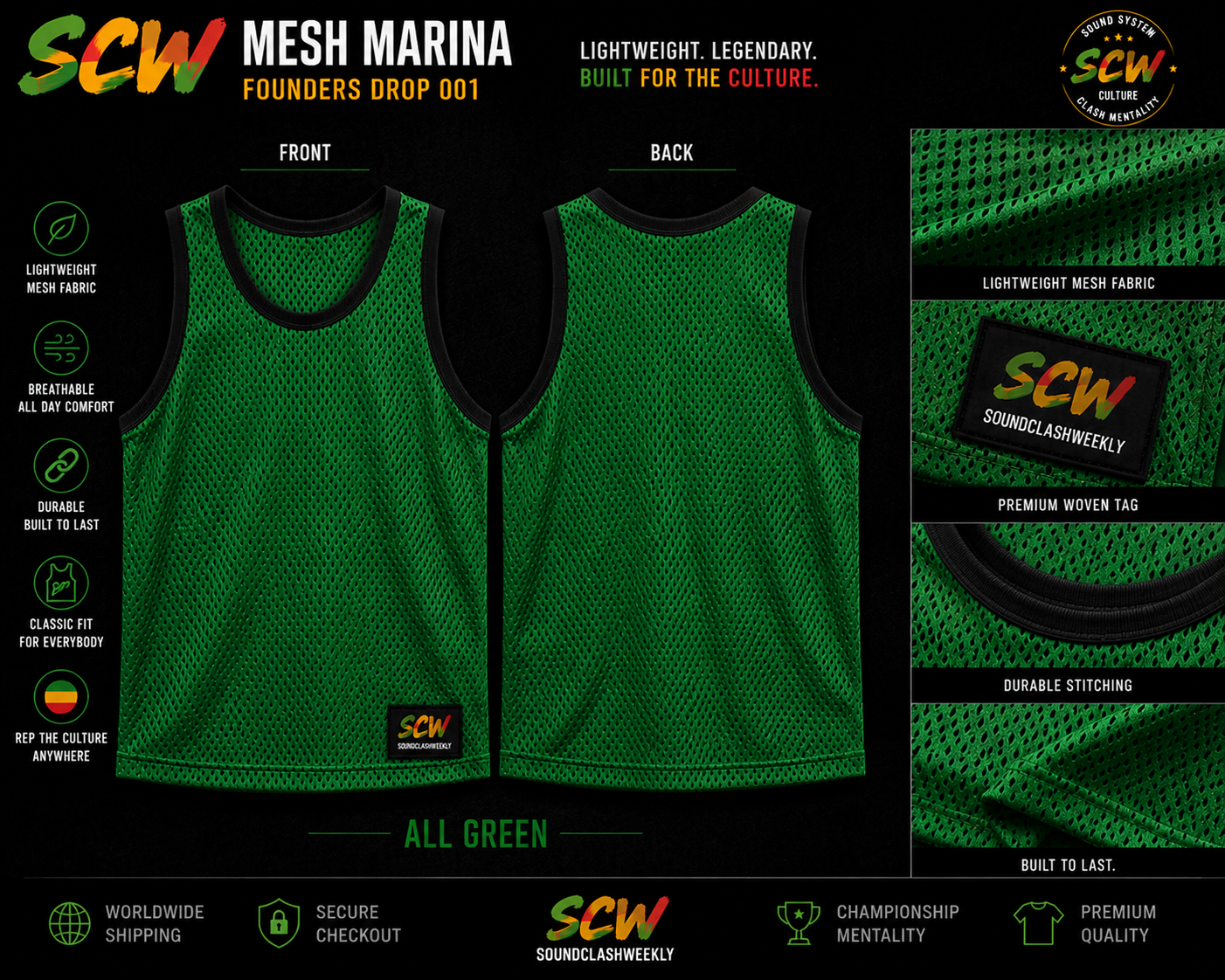 SoundClash Weekly Mesh Marina – Rasta Edition